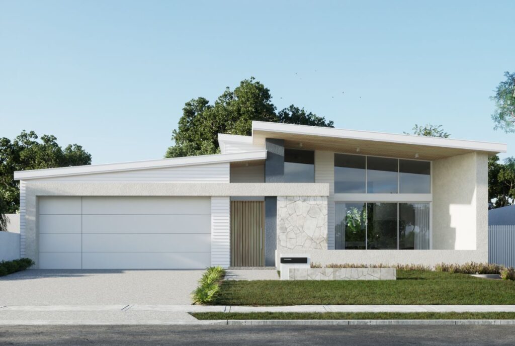 IBA Woodlands Project 3D Front Elevation Design